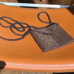 VINTAGE BEADED MICRO MINI CROSSBODY BAG